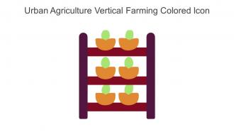 Urban Agriculture Vertical Farming Colored Icon In Powerpoint Pptx Png And Editable Eps Format