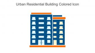 Urban Residential Building Colored Icon In Powerpoint Pptx Png And Editable Eps Format