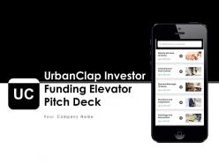 Urbanclap investor funding elevator pitch deck ppt template
