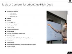 Urbanclap investor funding elevator pitch deck ppt template