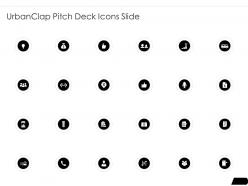 Urbanclap pitch deck icons slide ppt slides graphics example
