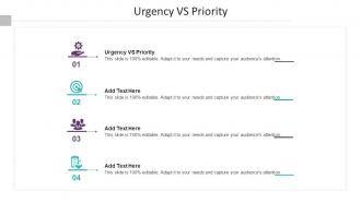 Urgency VS Priority In Powerpoint And Google Slides Cpb