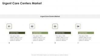 Urgent Care Centers Market In Powerpoint And Google Slides Cpb