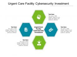 Urgent care facility cybersecurity investment ppt powerpoint presentation infographic template mockup cpb