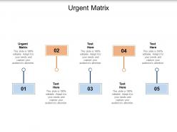 Urgent matrix ppt powerpoint presentation infographic template slides cpb