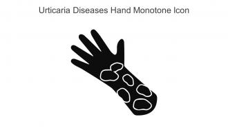 Urticaria Diseases Hand Monotone Icon In Powerpoint Pptx Png And Editable Eps Format