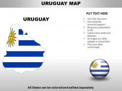 Uruguay country powerpoint maps
