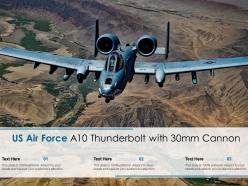 Us air force a10 thunderbolt with 30mm cannon