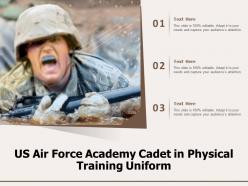 Us air force academy cadet in physical training uniform
