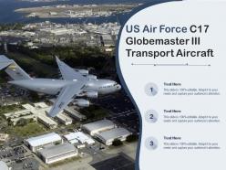 Us air force c17 globemaster iii transport aircraft