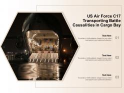 US Air Force C17 Transporting Battle Causalities In Cargo Bay