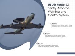 Us air force e3 sentry airborne warning and control system