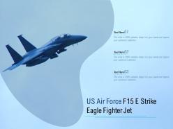 Us air force f15 e strike eagle fighter jet