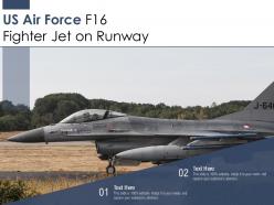 Us air force f16 fighter jet on runway