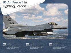 Us air force f16 fighting falcon