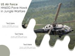 Us air force hh60g pave hawk in jungle warfare