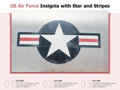 Us air force insignia with star and stripes
