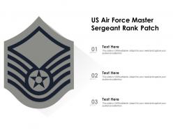 Us air force master sergeant rank patch