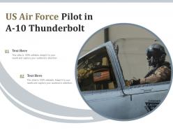 Us air force pilot in a 10 thunderbolt