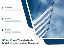 Us air force thunderbirds aerial demonstration squadron