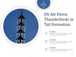 Us air force thunderbirds in tail formation