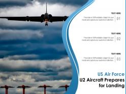 Us air force u2 aircraft prepares for landing