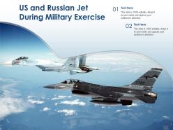 US And Russian Jet During Military Exercise
