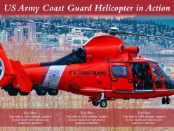 Us army coast guard helicopter in action