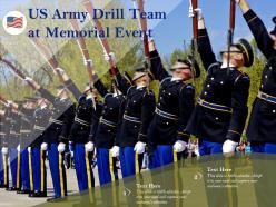 Us army drill team at memorial event