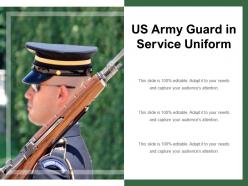 Us army guard in service uniform