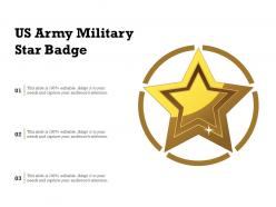 Us army military star badge