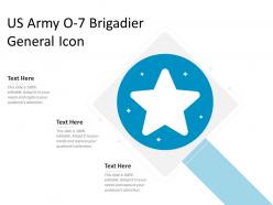 Us army o 7 brigadier general icon
