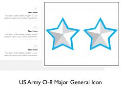 Us army o 8 major general icon