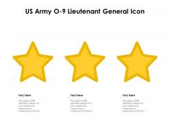 Us army o 9 lieutenant general icon