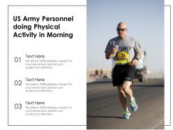 Us army personnel doing physical activity in morning