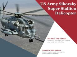 Us army sikorsky super stallion helicopter