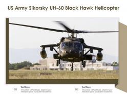 Us army sikorsky uh 60 black hawk helicopter