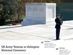 Us army veteran at arlington national cemetery