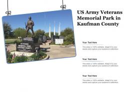 Us army veterans memorial park in kaufman county