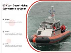 Us coast guards doing surveillance in ocean