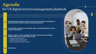 US Digital Services Management Playbook Powerpoint Presentation Slides Customizable Attractive