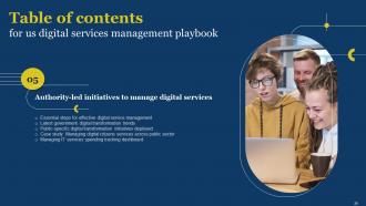 US Digital Services Management Playbook Powerpoint Presentation Slides Compatible Graphical