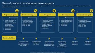 US Digital Services Management Role Of Product Development Team Experts