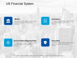Us financial system insurance ppt show background designs