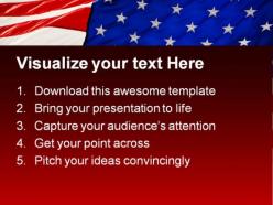 Us flag01 americana powerpoint templates and powerpoint backgrounds 0811