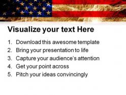 Us flag fireworkers americana powerpoint templates and powerpoint backgrounds 0811