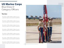 Us marine corps blue dress d category officers
