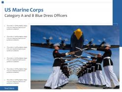 Us marine corps category a and b blue dress officers