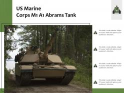 US Marine Corps M1 A1 Abrams Tank