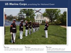 Us marine corps practising for national event